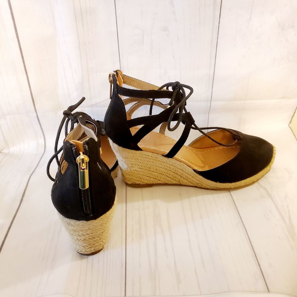 NWT Lane Bryant Wedge Espadrille Shoe Size 9W - Picture 6 of 8